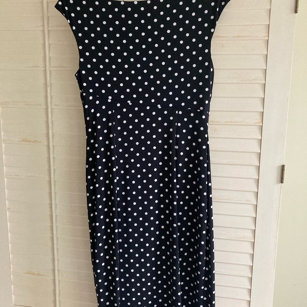 Black and white dot dress